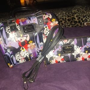 Disney Loungefly purse w/ matching wallet!! NEVER USED!! BRAND NEW!!